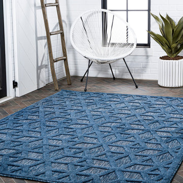 Talaia Neutral Geometric Indoor/outdoor Area Rug